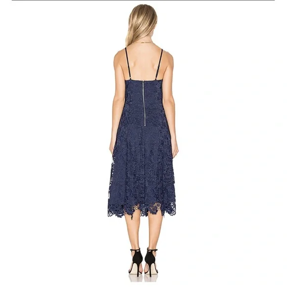 Alice + Olivia Naomi Flare Dress in Sapphire NWT - Picture 3 of 7